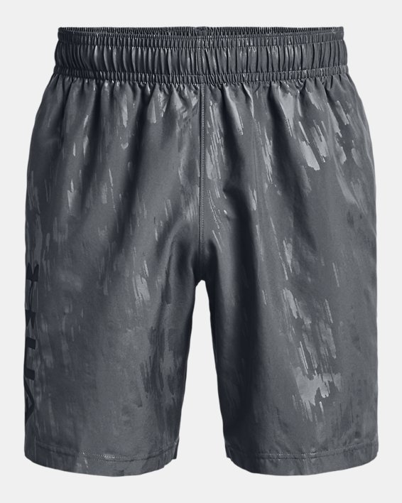 Shorts UA Woven Emboss para Hombre, Gray, pdpMainDesktop image number 5